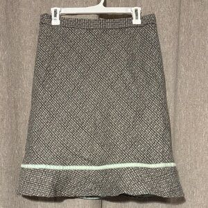 GAP wool Gray Tweed Pencil Skirt size 8